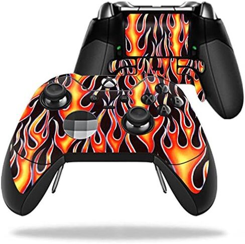 غلاف MightySkins متوافق مع وحدة تحكم Microsoft Xbox One Elite - Hot Flames | غطاء ملتف واقٍ ومتين وفريد ​​من نوعه من الفينيل | سهل التطبيق والإزالة وتغيير الأنماط | صنع في الولايات المتحدة الأمريكية in Kuwait