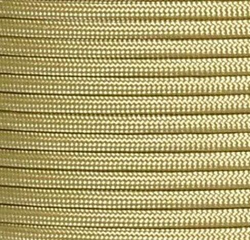 سلك نايلون تكتيكي صغير 1.18 مم × 125 قدم سلك مضفر خفيف الوزن (قطر 3/64 بوصة) على البكرة والتخييم والقوارب المنزلية والصيد والحديقة مجوهرات 90 رطل اختبار كسر الحمل (ذهبي) in Saudi Arabia