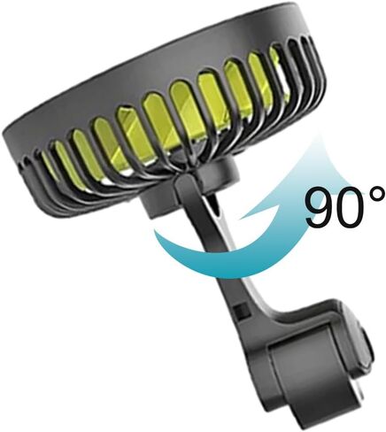Riloer 12V Powered Car Fan, 90° Rotation 3 Speed Quiet, Portable Vehicle Cooling Fan Universal Serial Bus Powered Compatible with Cars, SUVs, RVs 1 PC in Saudi Arabia