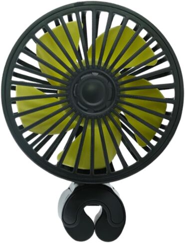 Riloer 12V Powered Car Fan, 90° Rotation 3 Speed Quiet, Portable Vehicle Cooling Fan Universal Serial Bus Powered Compatible with Cars, SUVs, RVs 1 PC in Saudi Arabia