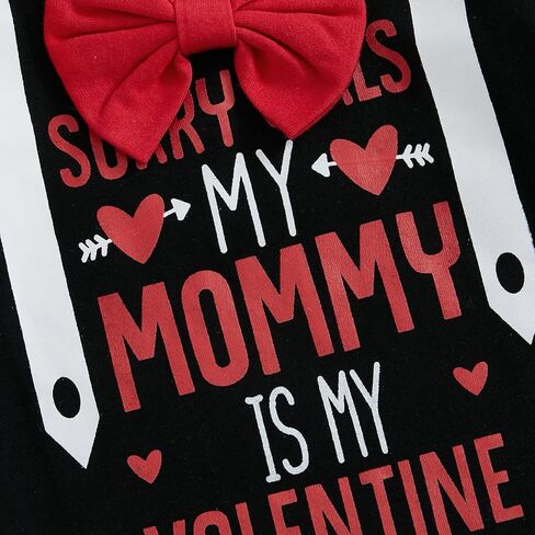 زي My First Valentine Baby Boy بأكمام طويلة مع سروال على شكل قلب لحديثي الولادة في المنزل in Kuwait