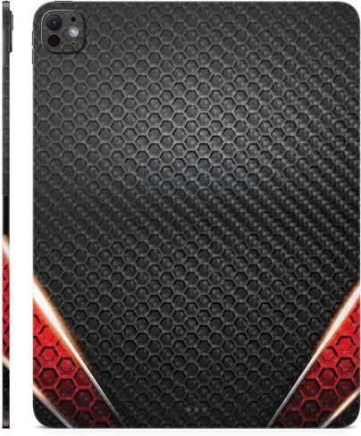 غلاف من ألياف الكربون متوافق مع Apple iPad Pro 13 (M4) 2024 - Hex Rays - غطاء لاصق واقٍ من الفينيل 3M ممتاز - سهل الاستخدام | صُنع في الولايات المتحدة الأمريكية بواسطة MightySkins in Saudi Arabia