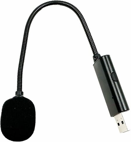 ميكروفون USB متعدد الاتجاهات، خرطوم 9 بوصة للألعاب، ميكروفون الكمبيوتر المحمول مع مفاتيح الكل in Saudi Arabia