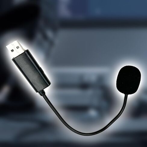 ميكروفون USB متعدد الاتجاهات، خرطوم 9 بوصة للألعاب، ميكروفون الكمبيوتر المحمول مع مفاتيح الكل in Saudi Arabia
