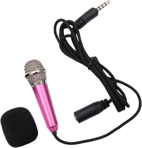 VICASKY Karaoke Mini Handheld Condenser Mic for Recording Compatible Mobile Devices Random Color in Saudi Arabia