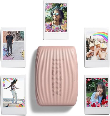Fujifilm Instax Mini Link 3 Smartphone Printer with Instax Mini Films and Pixibytes Microfiber Cleaning Cloth (2 x Twin Pack (40 Sheets), Rose Pink) in Saudi Arabia