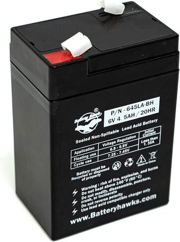 UB645 ELB-0604 بطارية ELB0604 6V4.5AH 6V 4.5AH SLA مختومة بطارية الرصاص الحمضية لعلامة الخروج ضوء الطوارئ SLA0905 AH 4.0 أمبير ساعة 120255 in Saudi Arabia