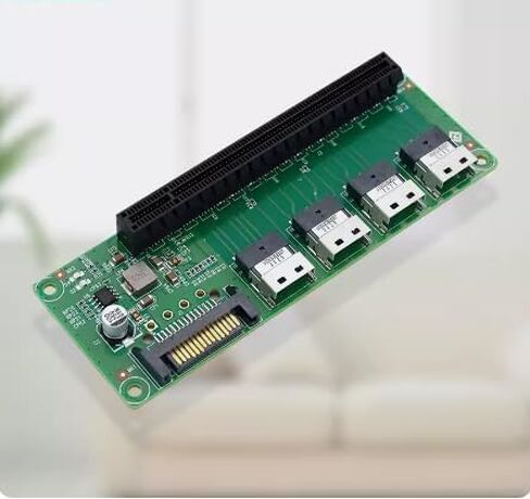 عام 4 منافذ SFF-8654 إلى محول فتحة PCIe x16 in Kuwait