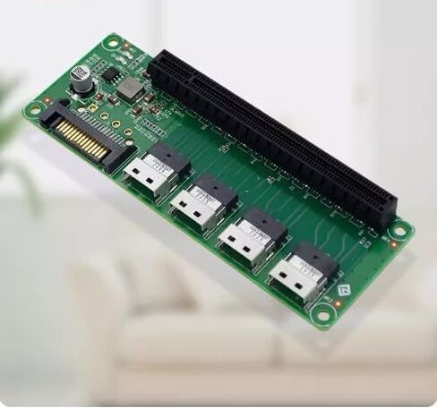 عام 4 منافذ SFF-8654 إلى محول فتحة PCIe x16 in Kuwait