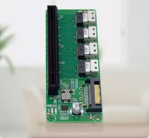 عام 4 منافذ SFF-8654 إلى محول فتحة PCIe x16 in Kuwait
