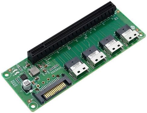 عام 4 منافذ SFF-8654 إلى محول فتحة PCIe x16 in Kuwait