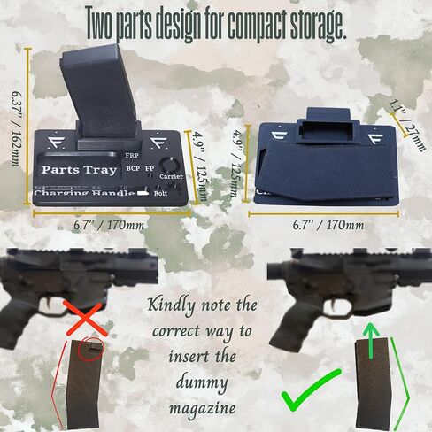 Organizer Stand for Cleaning and Display of The AR 15 Platform, Gift for Gun Collector and Enthusiast, Made in USA in Saudi Arabia