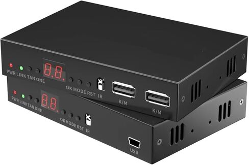 موسع KVM cat6 Rj45 شبكة إيثرنت (جهاز الاستقبال فقط، قابس الولايات المتحدة الأمريكية) in Saudi Arabia