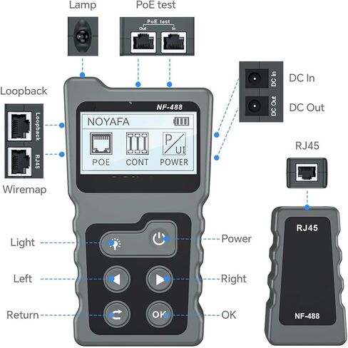 LCD PoE NF-488 جهاز اختبار الجهد والتيار in Saudi Arabia