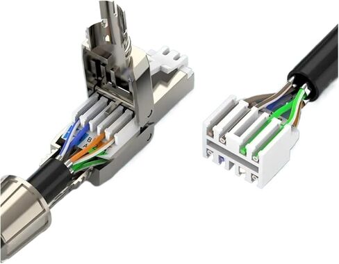 موصل RJ45 مكون من قطعتين من سبائك الزنك in Saudi Arabia