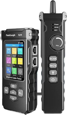 NF-8506 Ethernet Cable Tester with PING Test/IP Scan Network Cable Tester RJ45 RJ11 Cable Tracer Network Tool in Saudi Arabia