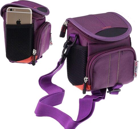 Navitech Purple Camcorder Camera Shoulder Bag Compatible with SEREE 2.7K 48MP Camcorder in Saudi Arabia