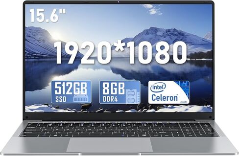 كمبيوتر محمول، كمبيوتر محمول 15.6 بوصة 2026، ويندوز 11 برو، 8 جيجابايت رام 256 جيجابايت SSD، معالج N4000، شاشة FHD 1920*1080 بيكسل، WIFI5، BT4.2، رفيع وخفيف، بطارية 5000 مللي أمبير، HDMI، للدراسة المكتبية in Kuwait