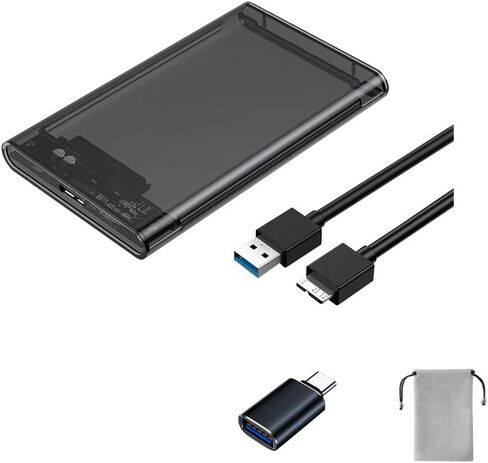 2.5 Inch Hard Drive Enclosure Type-C USB 3.1 3.0 to Sata 6gbps Computer External HDD Enclosure for Ssd & HDD 9.5mm 10mm External Hard Drive Case Drive Box in Saudi Arabia