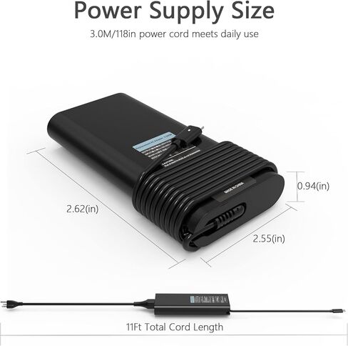 شاحن USB-C بقوة 130 وات لأجهزة Dell XPS 15 9500 9510 9520، الدقة 5570 5560، محول طاقة للكمبيوتر المحمول USB-C PD in Kuwait