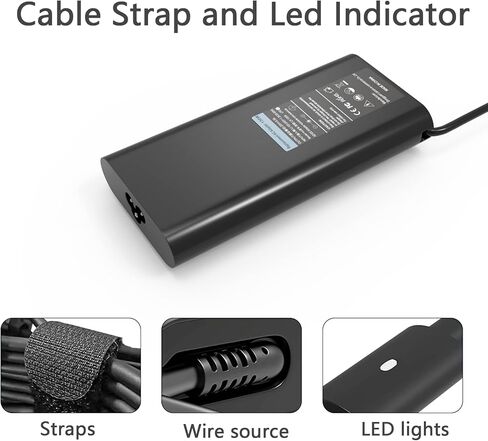 شاحن USB-C بقوة 130 وات لأجهزة Dell XPS 15 9500 9510 9520، الدقة 5570 5560، محول طاقة للكمبيوتر المحمول USB-C PD in Kuwait