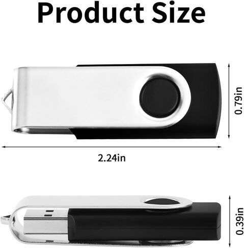 محرك أقراص فلاش سعة 16 جيجابايت - محركات أقراص USB 2.0 مع مؤشر LED - أقراص ذاكرة كبيرة دوارة للنسخ الاحتياطي للبيانات ونقلها in Saudi Arabia