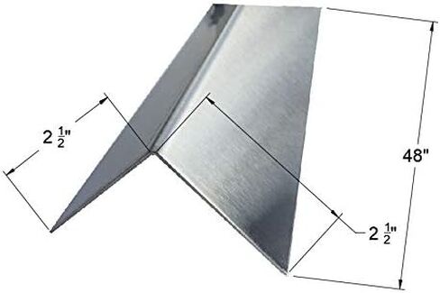 304 واقيات زوايا من الفولاذ المقاوم للصدأ المصقول، زوايا واقية، بطول 48 بوصة (4 × 4، 16 جيجا، بدون حواف عناق، 10) in Kuwait