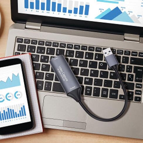 بطاقة فيديو Yoidesu 4K 60 هرتز، جهاز فيديو صوت USB 3.0 عالي الدقة للوسائط المتعددة مع تقنية زمن الوصول المنخفض للغاية، لبث ألعاب الكمبيوتر وتسجيل الاجتماعات والبث المباشر in Saudi Arabia