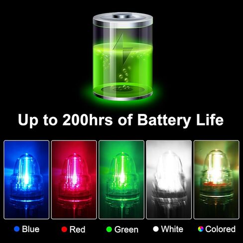 OROOTL LED أضواء الصيد تحت الماء تعمل بالبطارية ضوء الصيد العميق مع مشبك مقاوم للماء لجذب الأسماك مصباح إغراء أخضر أزرق أحمر أبيض متعدد الألوان 2،100 قدم in Saudi Arabia