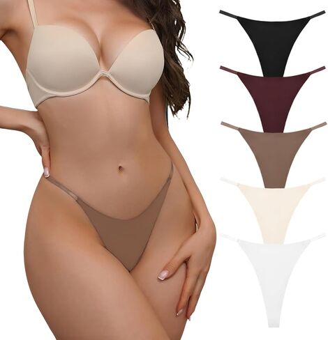 5 حزمة G -string Thongs Women - Seamfless Sexy Dexy Defer in Saudi Arabia