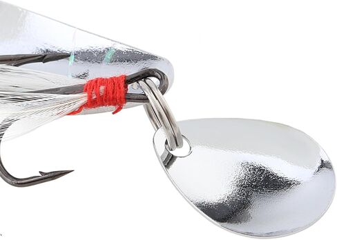 5pcs Spoons Hard Fishing Lures, Lures Spoon Bait, Metal Lure Kit Hard Baits, Fishing Spinning, Metal Spinner, Treble Hooks for Salmon Bass in Saudi Arabia
