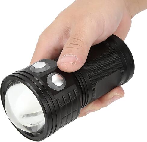 مصباح يدوي Ymiko 400LM LED للتصوير الفوتوغرافي والفيديو تحت الماء 100 متر، شعلة ملء الضوء (أسود) in Saudi Arabia