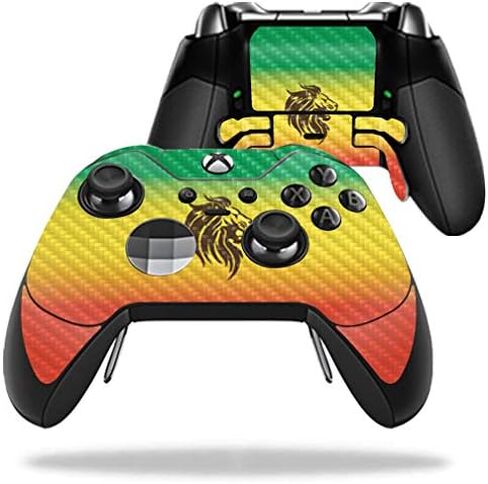 MightySkins Carbon Fiber Skin for Microsoft Xbox One Elite Controller - Marijuana | Protective, Durable Textured Carbon Fiber Finish | Easy to Apply, Remove, and Change Styles | Made in The USA in Saudi Arabia