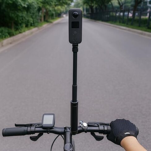 قضيب تمديد غير مرئي لعصا السيلفي متوافق مع Insta360 X3 X4 - عمود كاميرا رياضي بانورامي لركوب الدراجات والدراجات النارية in Saudi Arabia