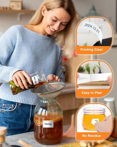 10 عبوات شريط ملصقات TZe-241 18 مم 0.7 أبيض مصفح متوافق مع شريط صانع الملصقات Brother P Touch Tze-241 TZe241 TZ241 3/4 بوصة لصانع الملصقات Ptouch PT-D400 PT-D460t PT-D410 PT-D600 PT-D610bt in Kuwait