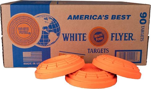 White Flyer Clay Pigeon Trap and Skeet Targets 90 Count (Pack of 2) with White Flyer Scorecard in Saudi Arabia