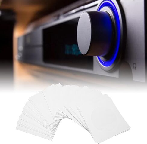 200 Pack Paper CD DVD Sleeves Envelope with Window Cut Out and Flap CD Sleeve Cases Paper Mediasleeve Envelopes for 8cm Miniature Disc in Saudi Arabia