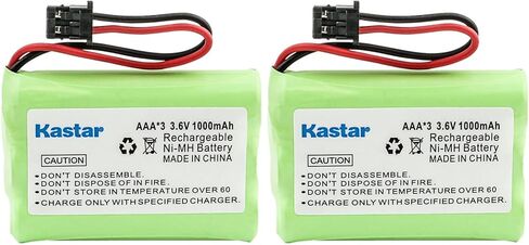 Kastar 2-Pack استبدال البطارية لـ Uniden TRU-9280-3 TRU-9280-4 TRU9360 TRU93602 TRU-9360 TRU-9360-2 TRU9380 TRU93802 TRU93803 TRU93804 TRU-9380 TRU-9380-2 TRU-9380-3 ترو-9380-4 ترو9385 ترو93852 in Saudi Arabia