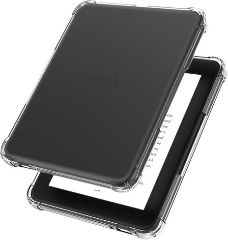 حافظة لهاتف Nook GlowLight 4/Glowlight 4E مقاس 6 بوصات شفافة (إصدار 2021/2022)، غطاء واقي نحيف لقارئ Nook Glowlight 4/4E الإلكتروني، غطاء خلفي ناعم مقاوم للصدمات وخفيف الوزن من مادة TPU - شفاف in Kuwait