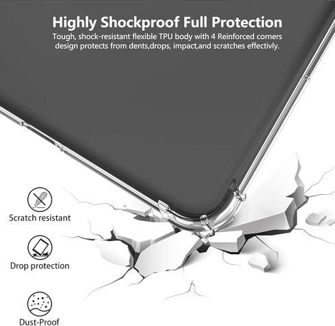 حافظة لهاتف Nook GlowLight 4/Glowlight 4E مقاس 6 بوصات شفافة (إصدار 2021/2022)، غطاء واقي نحيف لقارئ Nook Glowlight 4/4E الإلكتروني، غطاء خلفي ناعم مقاوم للصدمات وخفيف الوزن من مادة TPU - شفاف in Kuwait