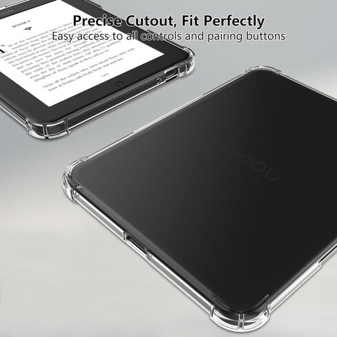 حافظة لهاتف Nook GlowLight 4/Glowlight 4E مقاس 6 بوصات شفافة (إصدار 2021/2022)، غطاء واقي نحيف لقارئ Nook Glowlight 4/4E الإلكتروني، غطاء خلفي ناعم مقاوم للصدمات وخفيف الوزن من مادة TPU - شفاف in Kuwait