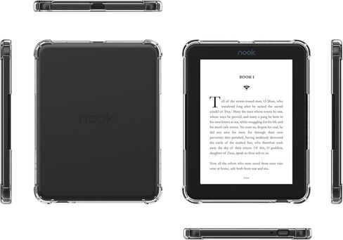 حافظة لهاتف Nook GlowLight 4/Glowlight 4E مقاس 6 بوصات شفافة (إصدار 2021/2022)، غطاء واقي نحيف لقارئ Nook Glowlight 4/4E الإلكتروني، غطاء خلفي ناعم مقاوم للصدمات وخفيف الوزن من مادة TPU - شفاف in Kuwait