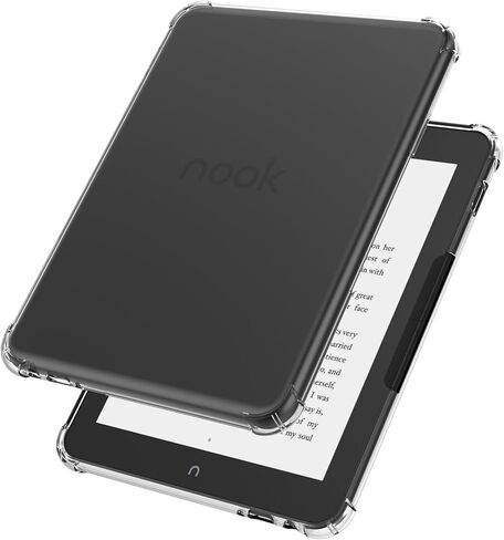 حافظة لهاتف Nook GlowLight 4/Glowlight 4E مقاس 6 بوصات شفافة (إصدار 2021/2022)، غطاء واقي نحيف لقارئ Nook Glowlight 4/4E الإلكتروني، غطاء خلفي ناعم مقاوم للصدمات وخفيف الوزن من مادة TPU - شفاف in Kuwait
