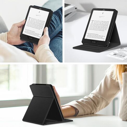 حافظة Fintie لجهاز Kindle Paperwhite الجديد تمامًا مقاس 7 بوصات، الجيل الثاني عشر 2024 وإصدار Kindle Colorsoft Signature Edition، حافظة رفيعة قابلة للطي + غطاء حامل رأسي قابل للطي، خاصية النوم/الاستيقاظ التلقائي in Saudi Arabia