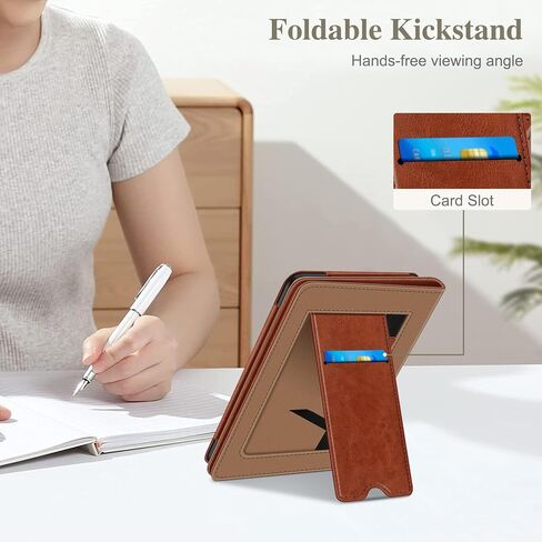 حافظة Fintie لجهاز Kindle Paperwhite الجديد تمامًا مقاس 7 بوصات، الجيل الثاني عشر 2024 وإصدار Kindle Colorsoft Signature Edition، حافظة رفيعة قابلة للطي + غطاء حامل رأسي قابل للطي، خاصية النوم/الاستيقاظ التلقائي in Saudi Arabia