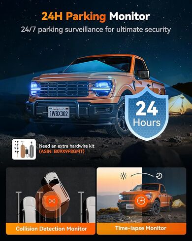 كاميرا WOLFBOX X3 PRO Dash Cam أمامية وخلفية، Dual STARVIS 2 IMX675، 1440P 60FPS+1440P ADAS كاميرا سيارة، تثبيت الصورة EIS مع واي فاي فائق السرعة 5.8 جيجا هرتز، التحكم الصوتي وشاشة تعمل باللمس 3 بوصات، بطاقة 64 جيجابايت ونظام تحديد المواقع in Saudi Arabia