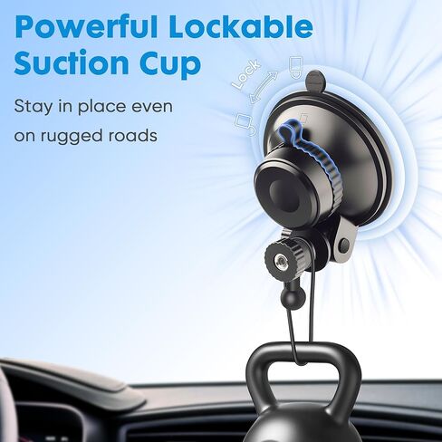 Universal Suction Cup Mount for Garmin Dash Cam Mount,Small Reusable Adjustable Angle Windshield Ball Mount for Garmin Mini2, Fit Dashcam 45/47/55/57/65W/67W/Mini 3/X110/X310/Live,etc in Kuwait