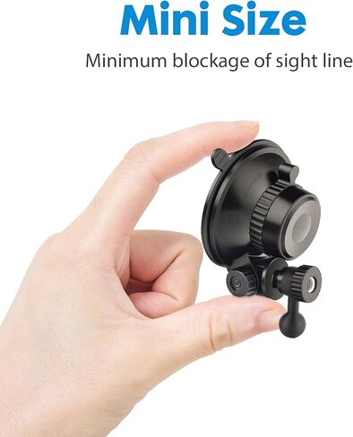 Universal Suction Cup Mount for Garmin Dash Cam Mount,Small Reusable Adjustable Angle Windshield Ball Mount for Garmin Mini2, Fit Dashcam 45/47/55/57/65W/67W/Mini 3/X110/X310/Live,etc in Kuwait