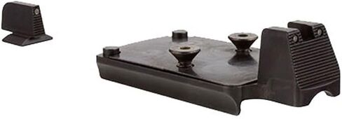 Trijicon CA428-C-600757 RMR Mount، 1911 مع مجموعة رؤية ليلية متكاملة: مخطط أمامي / خلفي أسود مع مصابيح خضراء in Saudi Arabia