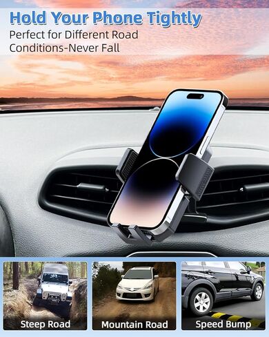 PZK حامل هاتف السيارة لسيارة Jeep Renegade 2015 2016 2017-2023 2024 ملحقات مخصصة بفتحة تهوية للسيارة حامل هاتف السيارة قفل تلقائي حر اليدين دوران 360 درجة للهاتف الخليوي حمالات السيارات in Kuwait